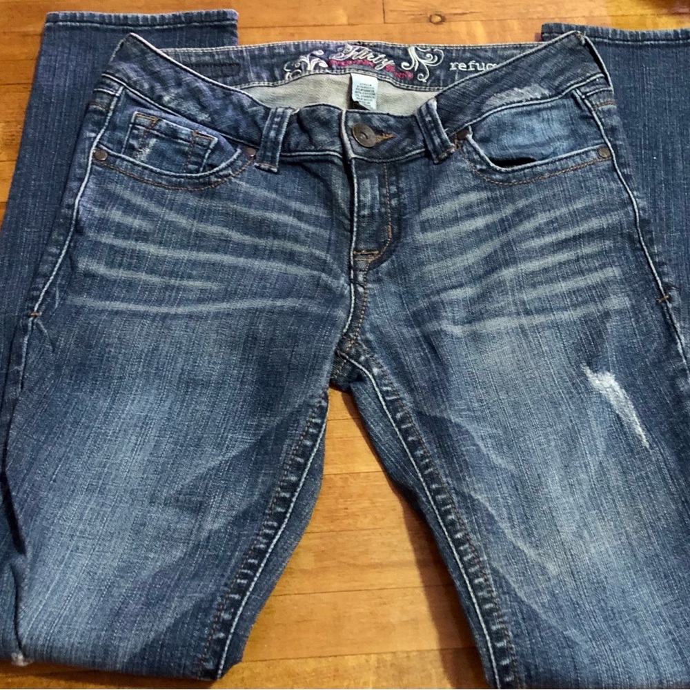 Flirty Refuge Dark Blue Skinny Jeans size 4